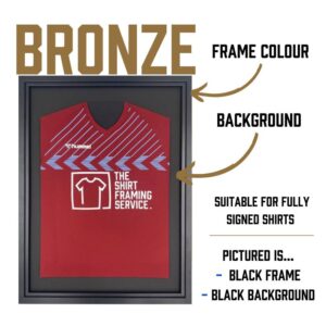 Bronze Cricket Shirt Framing Service