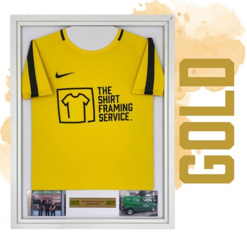 Gold Running Shirt Framing Service