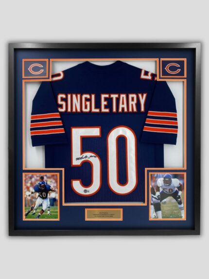 Chicago bears Platinum NFL Jersey framing service