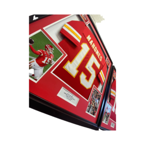 Mahomes Signed and Framed Jersey