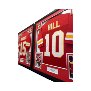 Hill & Mahomes NFL American Football Signed and Framed Shirts