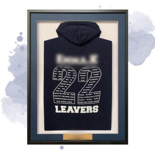 Leavers Hoodie Framing Service