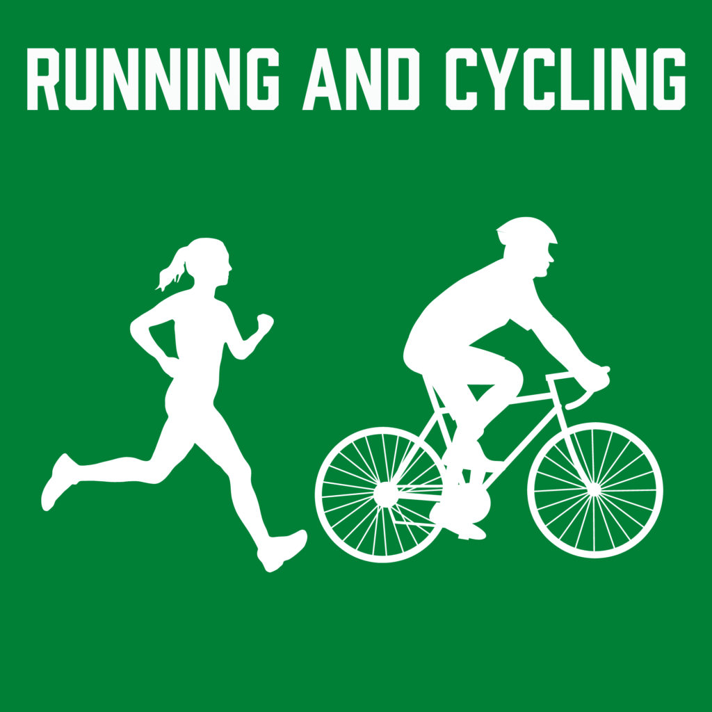 Running and cycling singlet framing