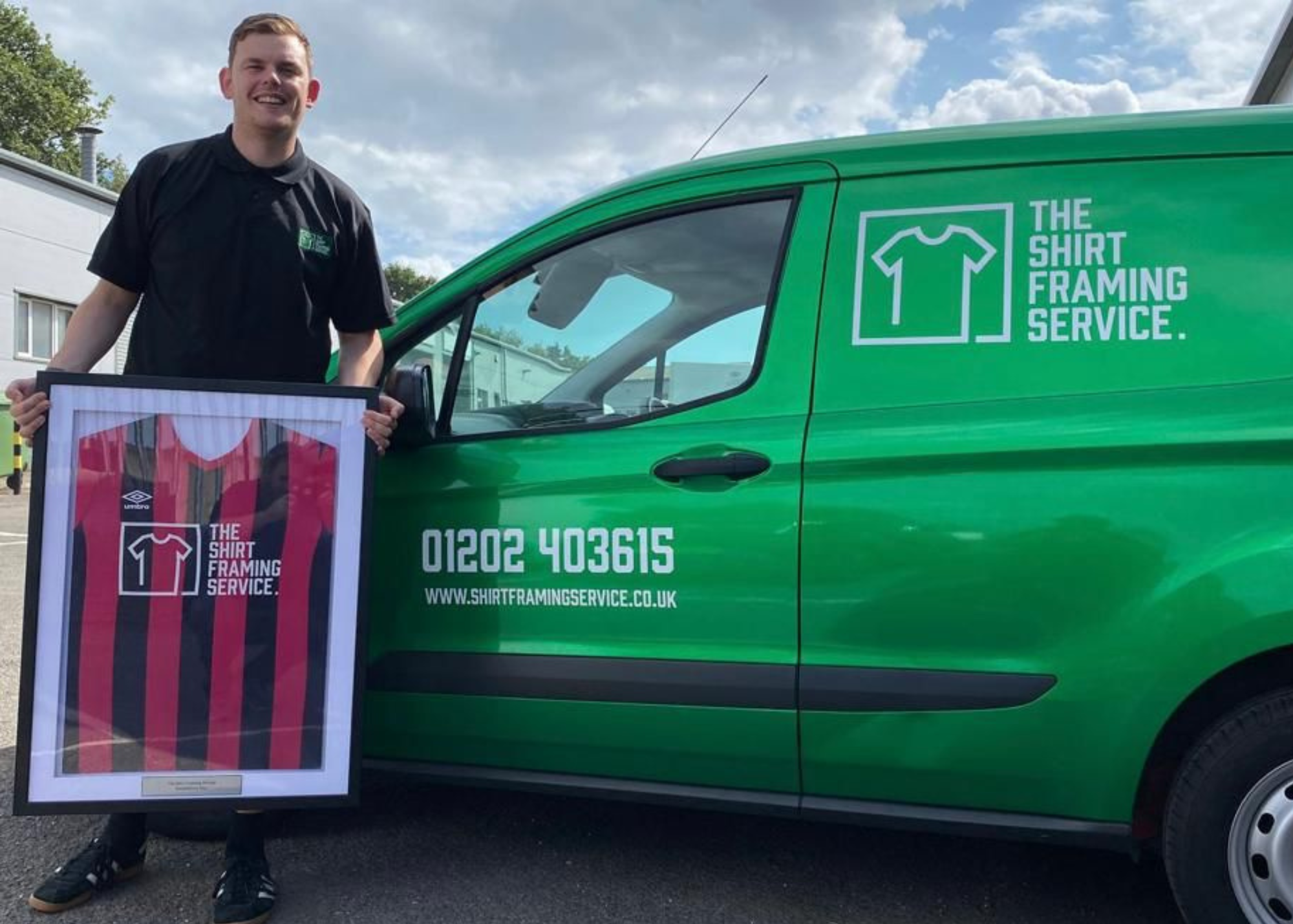 shirt framing service van