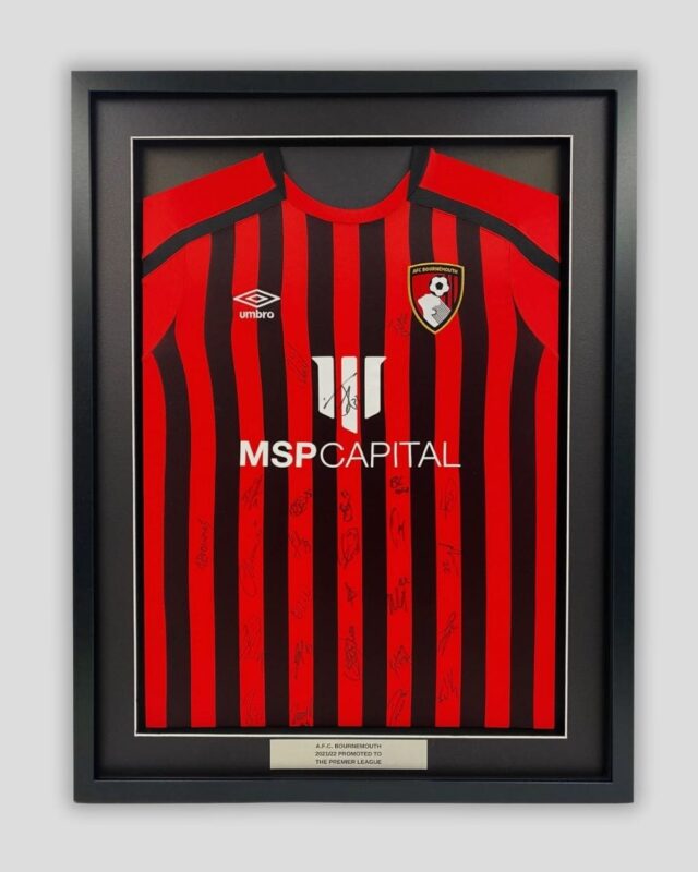 AFC BournemouthSilver Shirt Framing Service min