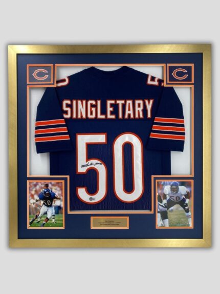 Chicago bears Platinum NFL Jersey framing service min