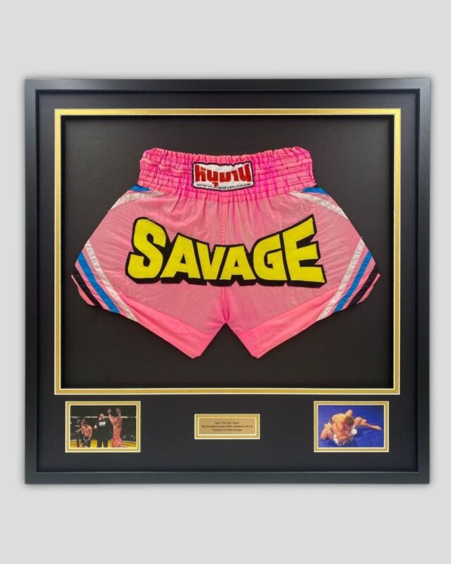Deluxe Boxing shorts Framing Service min