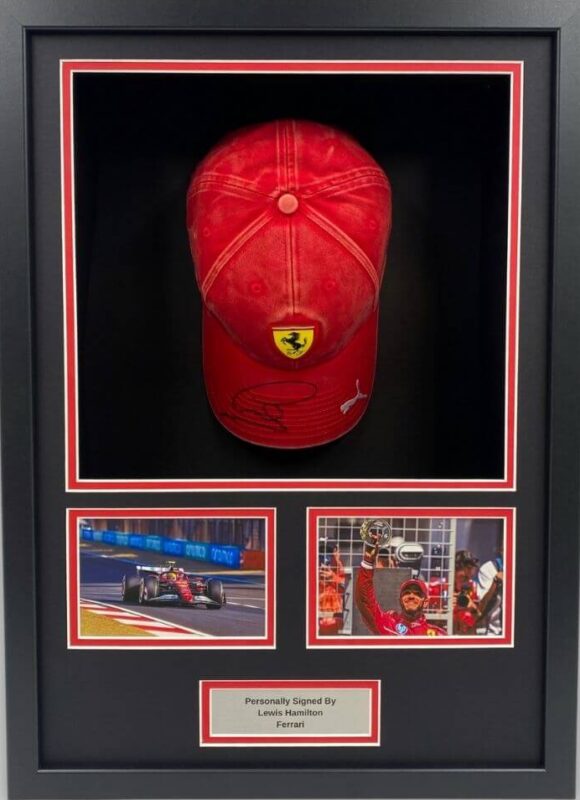 Ferrari F1 Deluxe Baseball cap framing service