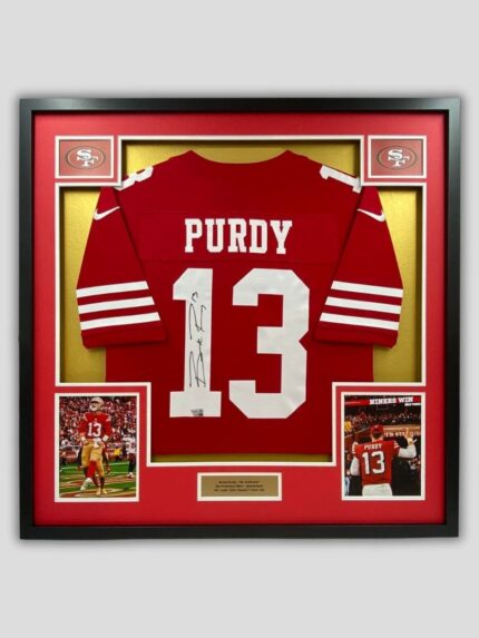 San fransisco Platinum NFL Jersey framing service min